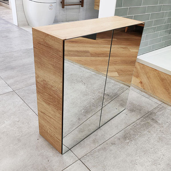 Mereway 2 Door Mirror Cabinet 610 x 600mm