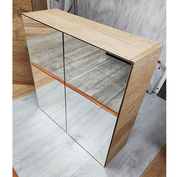 Mereway 2 Door Mirror Cabinet 610 x 600mm