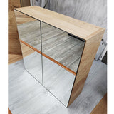 Mereway 2 Door Mirror Cabinet 610 x 600mm