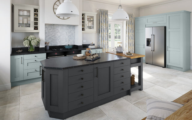 MIDSOMER Grey Aqua, Pale Grey & Charcoal