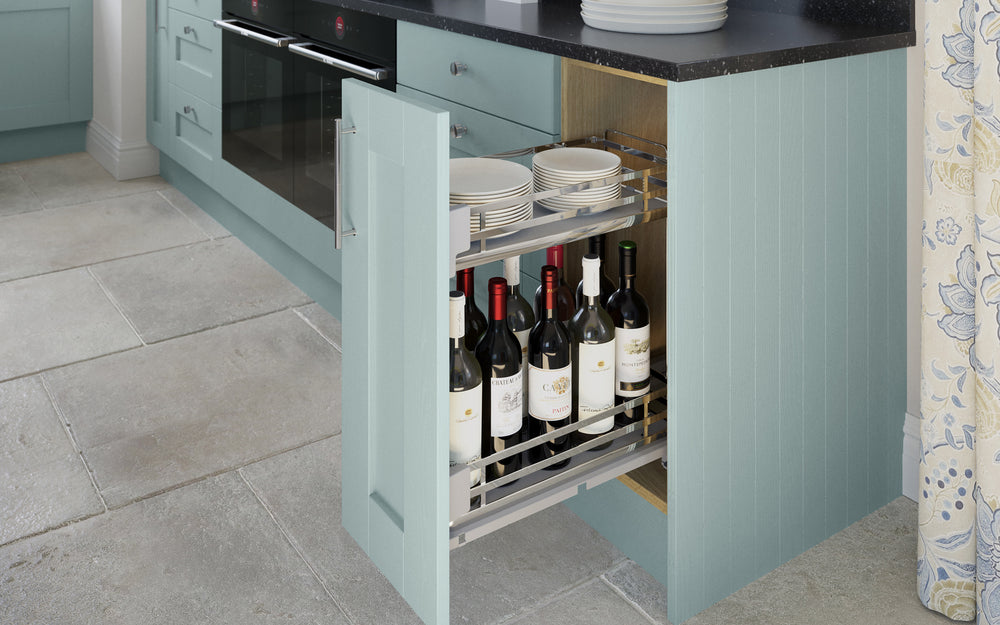 MIDSOMER Grey Aqua - 300mm Bottle Rack Baskets