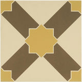 Odyssey Alhambra Summer Yellow and Regency Bath on White Tile