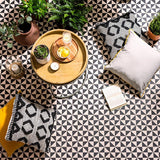 Odyssey Avignon Black on Dover White Tiles