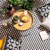 Odyssey Avignon Black on Dover White Tile