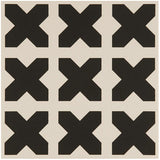 Odyssey Babylonian Black on Dover White Tile