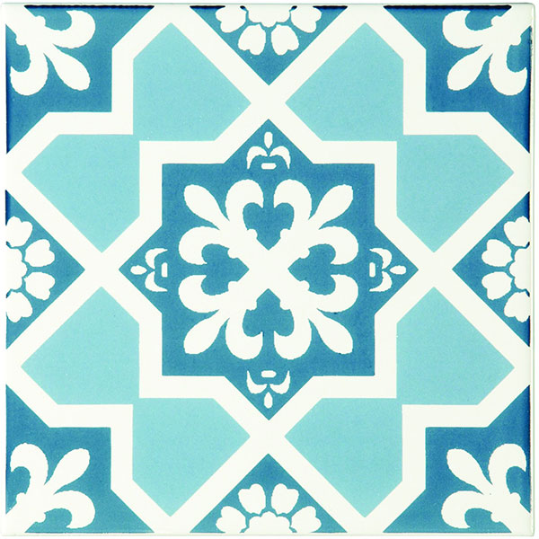 Odyssey Blue Tapestry Liberte Blue 15.2 x 15.2cm