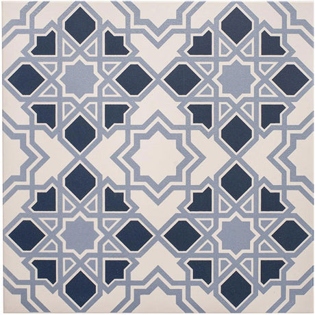 Odyssey Bolero Light/Dark Blue on Chalk Tile
