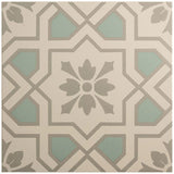 Odyssey Cotehele Teal on Chalk Tile