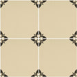 Odyssey Empire Black on White Tiles, pattern repeat