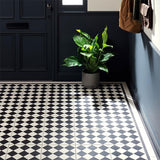 Odyssey Harlequin Large Black on Chalk Tiles