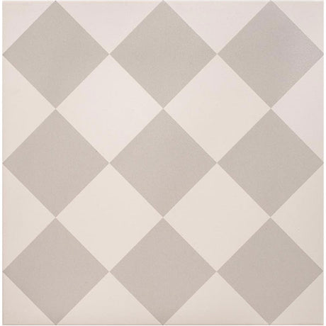 Odyssey Harlequin Large Grey on Chalk Tile
