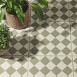 Odyssey Harlequin Small Green on Chalk Tiles