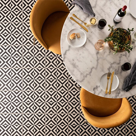 Odyssey Penshaw Black on Chalk Tiles