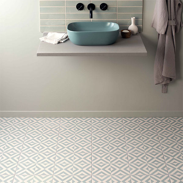 Odyssey Penshaw Teal on Chalk Tiles
