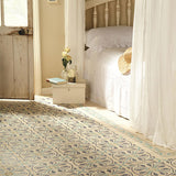 Odyssey Phoenician Dublin, Dark Blue and Dark Jade on White Tiles