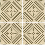 Odyssey Pompeii Dublin on White Tiles, pattern repeat