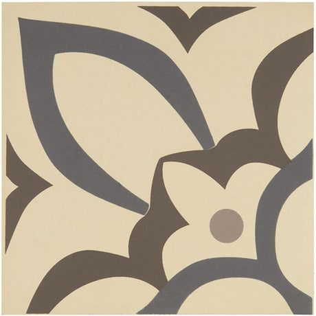 Odyssey Renaissance Light Blue, Light Grey and Dark Grey on White Tile