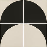 Odyssey Tao 1 Black on Dover White x 2 Tiles, Tao 2 Black on Dover White x 2 Tiles