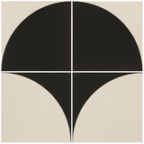 Odyssey Tao 1 Black on Dover White x 2 Tiles, Tao 2 Black on Dover White x 2 Tiles