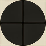 Odyssey Tao 1 Black on Dover White x 4 Tiles