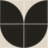 Odyssey Tao 1 Black on Dover White x 4 Tiles