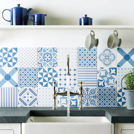 Odyssey Tapestry Blue Collection - 12 tile set