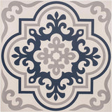 Odyssey Vogue Dark Blue/Light Grey on Chalk Tile