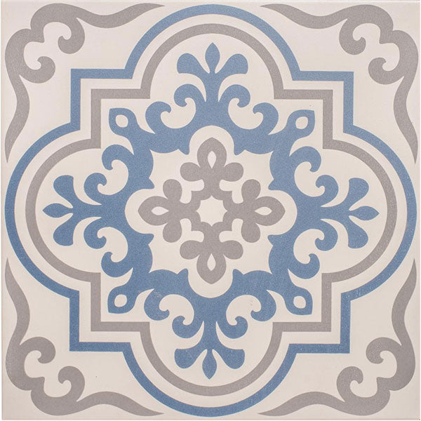 Odyssey Vogue Light Blue/Stone on Chalk Tile
