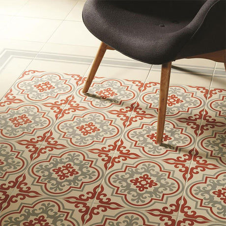 Odyssey Vogue Rose on White Tiles