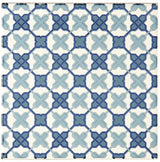 Odyssey Blue Tapestry Filigree Blue 15.2 x 15.2cm