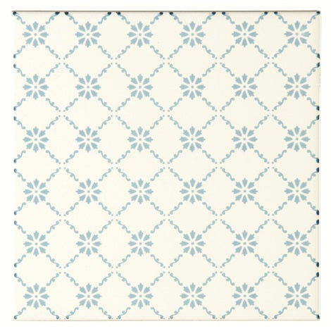 Odyssey Blue Tapestry Floral Trellis Blue 15.2 x 15.2cm