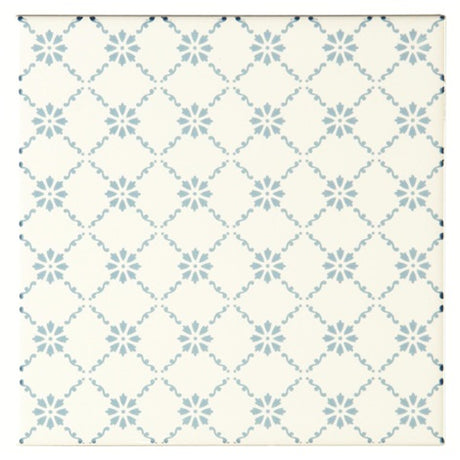 Odyssey Blue Tapestry Floral Trellis Blue 15.2 x 15.2cm