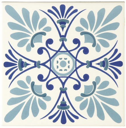 Odyssey Blue Tapestry Orleans Blue 15.2 x 15.2cm