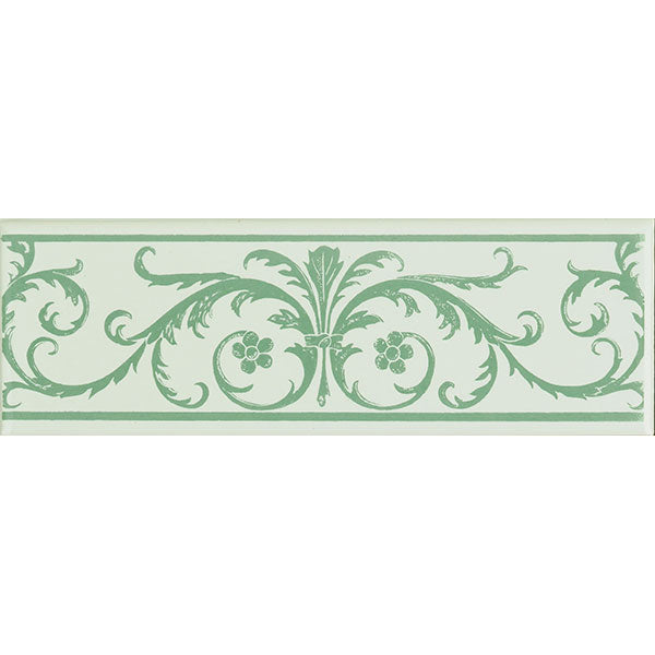 Original Style Acanthus Jade Breeze Border Tile