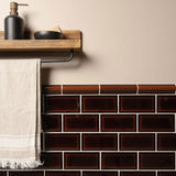 Original Style Albert Teapot Brown Borders