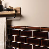 Original Style Albert Teapot Brown Borders