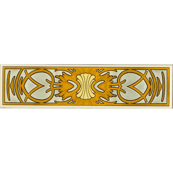 Original Style Alphonse Mucha Evening Reverie Quarter Tile