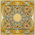 Original Style Alphonse Mucha Evening Reverie Single Floral Tile