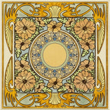 Original Style Alphonse Mucha Evening Reverie Single Floral Tile