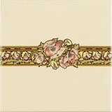 Original Style Alphonse Mucha Nocturnal Slumber Border Tile