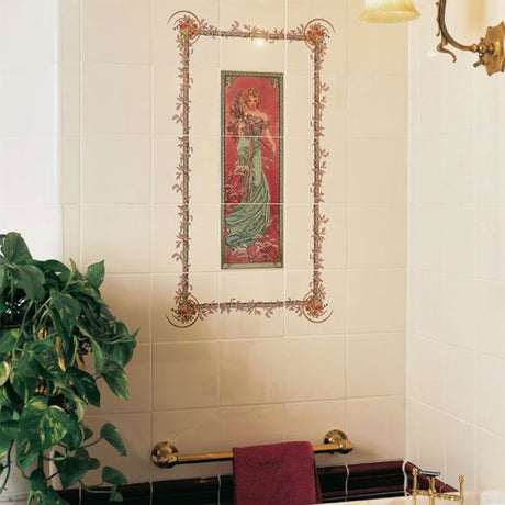 Original Style Alphonse Mucha Spring Border Tile