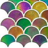 Original Style Aqua Scale Clear Mosaic (detail)