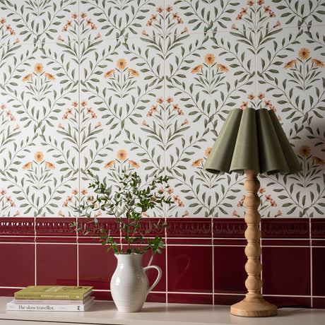 Original Style Arts & Crafts Flora Pink Tiles