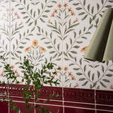 Original Style Arts & Crafts Flora Pink Tiles