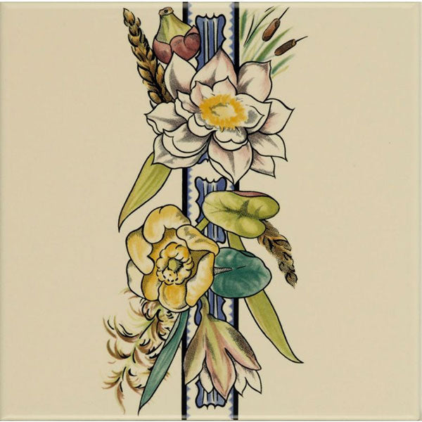 Original Style Birds & Butterfly Border Tile 2