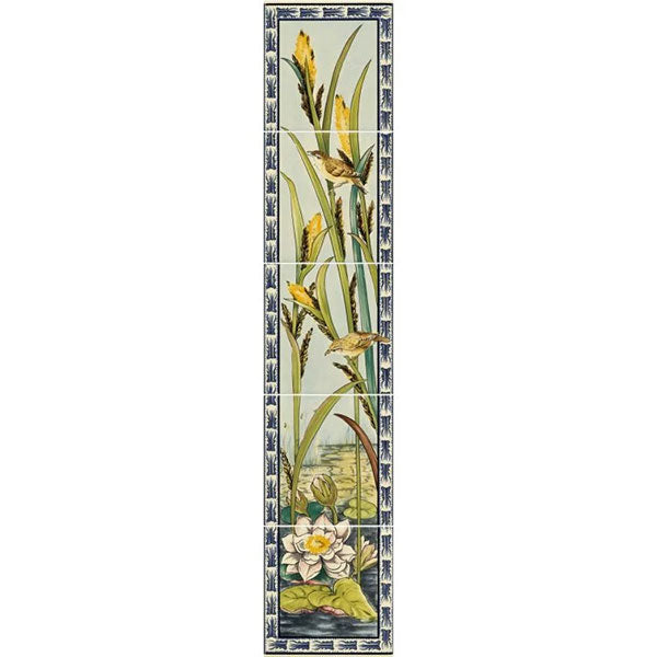 Original Style Birds & Rushes 5-tile Set