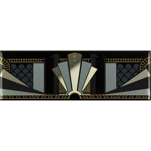 Original Style Black Manhattan Border Tile