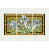 Original Style Blue Iris 6-tile Panel