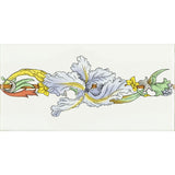 Original Style Blue Iris Half Border Tile