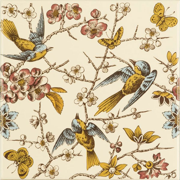 Original Style Bluebird Continuous Pattern Tile